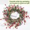 Front Door Wreath 24 Inch Spring/Summer Wreaths for Front Door, Front Door Wreaths for All Seasons for Indoor Outdoor Home Office Wall Window Wedding Farmhouse Decor (Red&Orange&Purple)